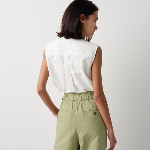 Uniqlo Linen Blend Pleated Tapered Pants - Picture 5 of 15